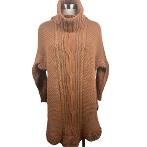 Express rust color cowl neck tunic sweater Size Small